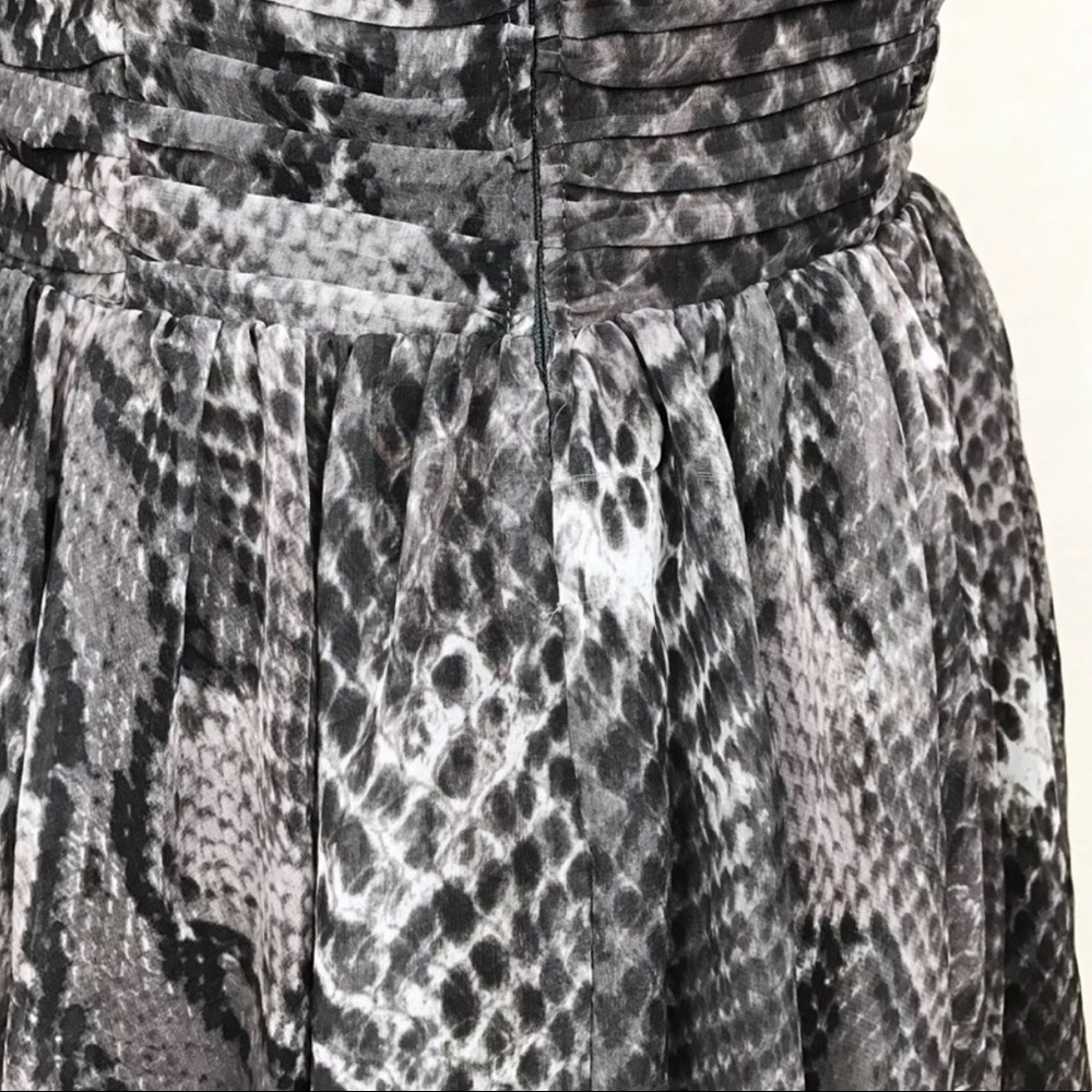W118 By Walter Baker Gray Black Snake Dress - Picture 8 of 8